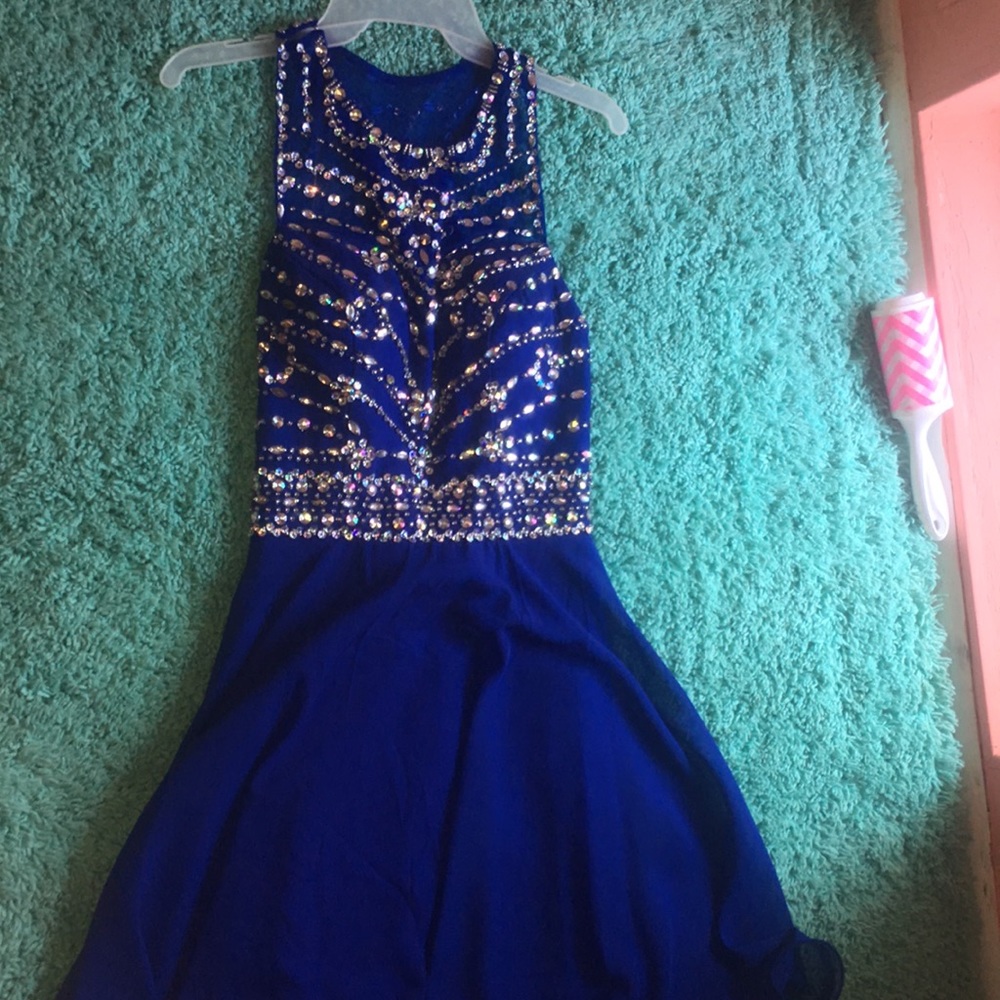 ROYAL BLUE HOCO DRESS